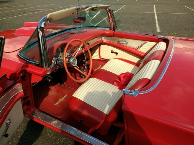 1957 Red Ford Thunderbird Convertible