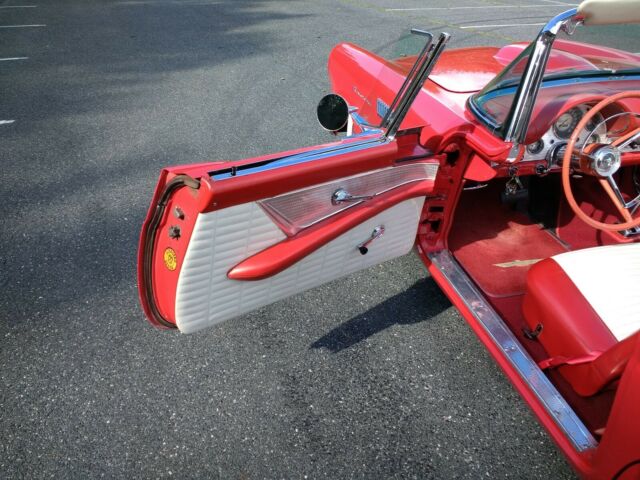 1957 Red Ford Thunderbird Convertible