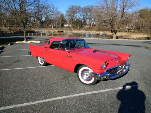 1957 Red Ford Thunderbird Convertible