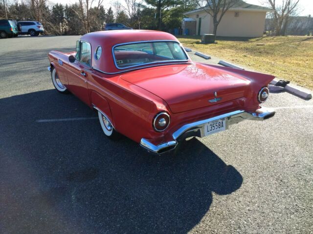 1957 Red Ford Thunderbird Convertible