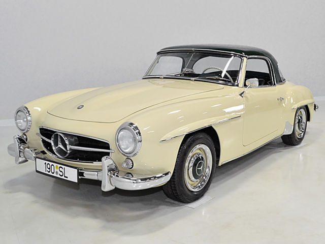 1959 Cream Mercedes-Benz 190-Series Convertible