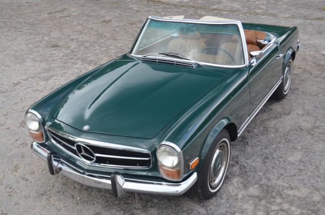 1970 Green Mercedes-Benz SL-Class Convertible