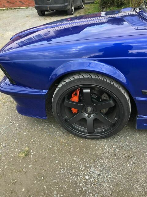 1982 Blue BMW 6-Series Coupe