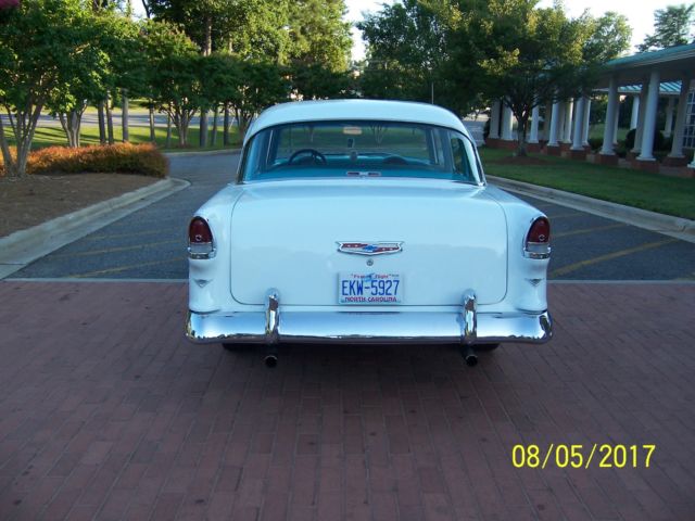 1955 Teal Chevrolet Bel Air/150/210 Sedan