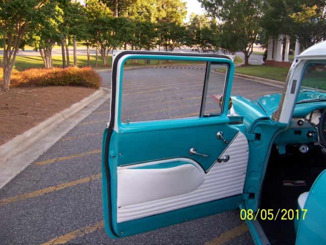 1955 Teal Chevrolet Bel Air/150/210 Sedan