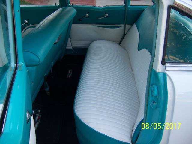 1955 Teal Chevrolet Bel Air/150/210 Sedan