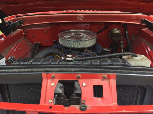 1965 Red Ford F-100 Standard Cab Pickup