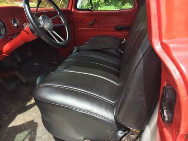 1965 Red Ford F-100 Standard Cab Pickup