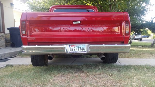 1968 Black Ford F-100 Standard Cab Pickup