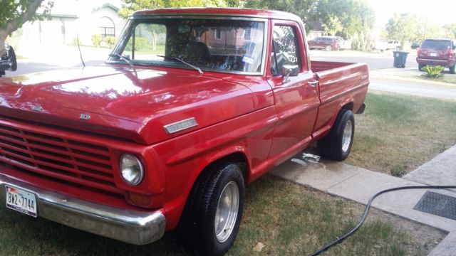 1968 Black Ford F-100 Standard Cab Pickup