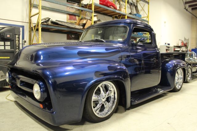 1955 Blue Ford F-100 Standard Cab Pickup
