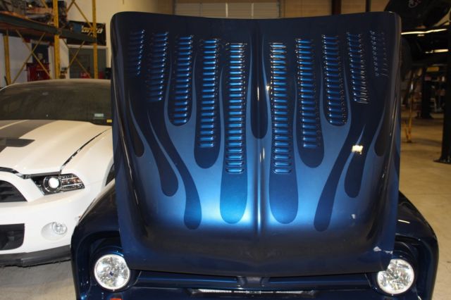 1955 Blue Ford F-100 Standard Cab Pickup
