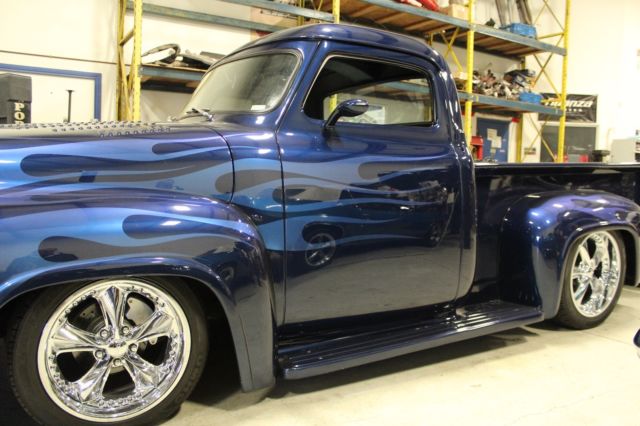 1955 Blue Ford F-100 Standard Cab Pickup