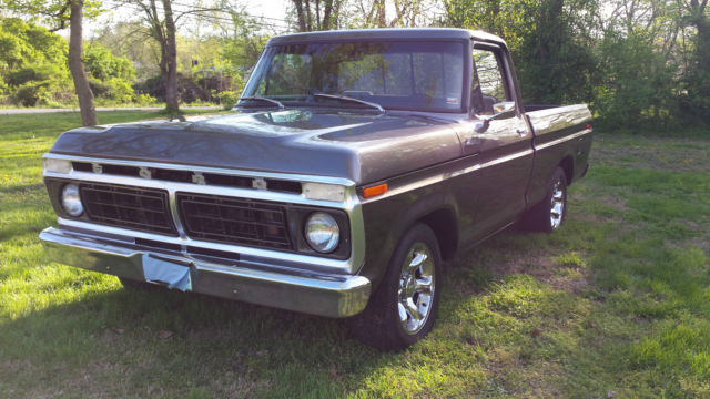 1977 Gray Ford F-100 Standard Cab Pickup