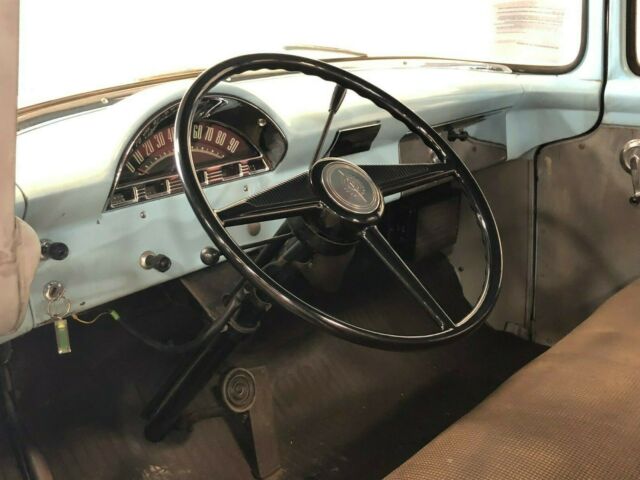 1956 Blue Ford F-100 Stepside Pickup