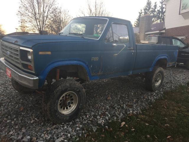 1984 Blue Ford F-250 Standard Cab Pickup