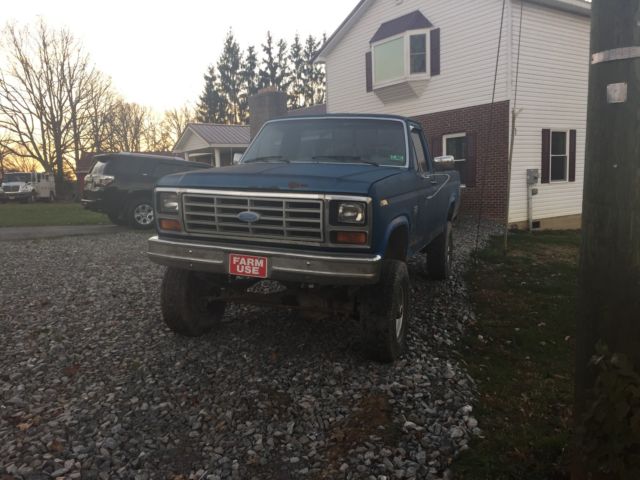 1984 Blue Ford F-250 Standard Cab Pickup