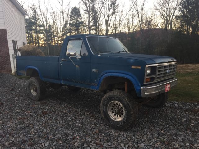 1984 Blue Ford F-250 Standard Cab Pickup