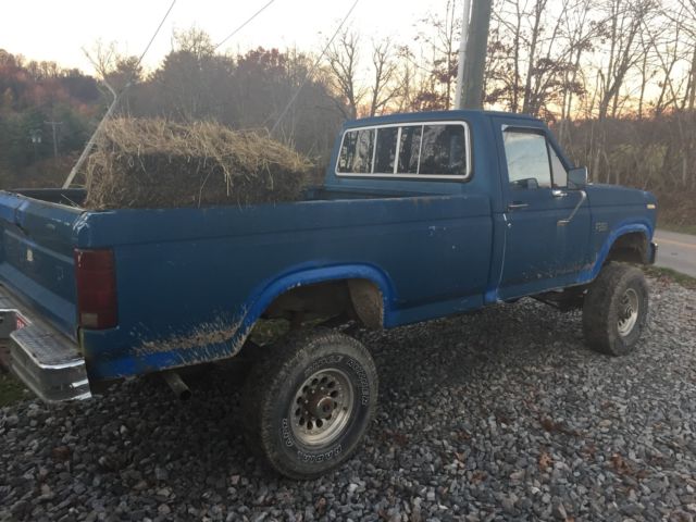 1984 Blue Ford F-250 Standard Cab Pickup