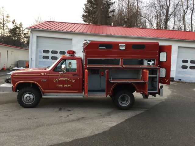 1986 Red Ford F-350
