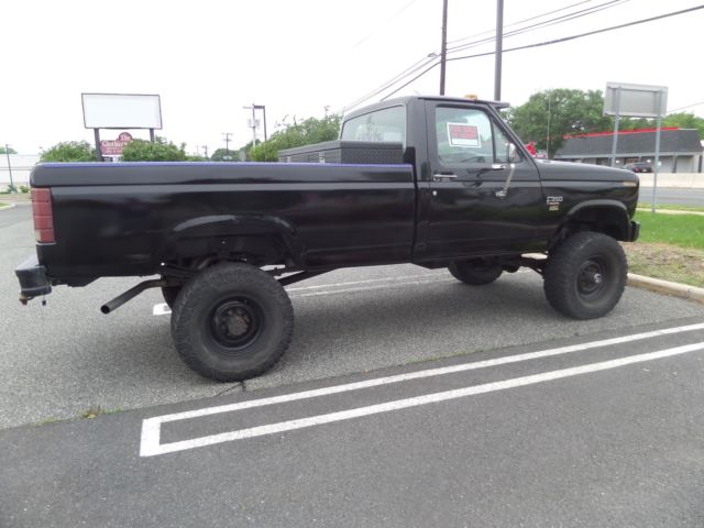1986 Black Ford F-350 Standard Cab Pickup