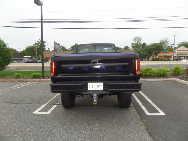 1986 Black Ford F-350 Standard Cab Pickup