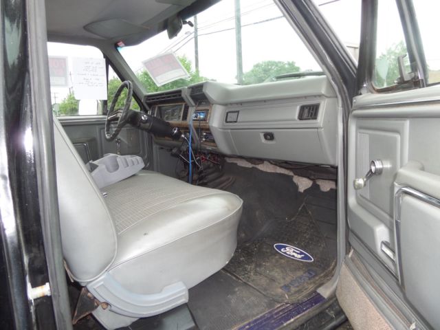 1986 Black Ford F-350 Standard Cab Pickup