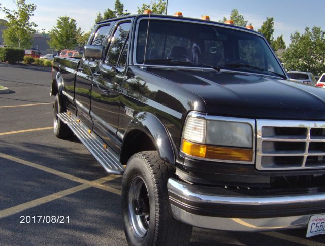 1994 Black Ford F-350 Extended Crew Cab Pickup