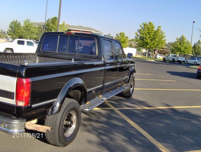 1994 Black Ford F-350 Extended Crew Cab Pickup