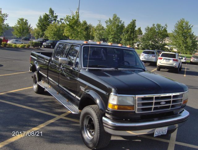 1994 Black Ford F-350 Extended Crew Cab Pickup