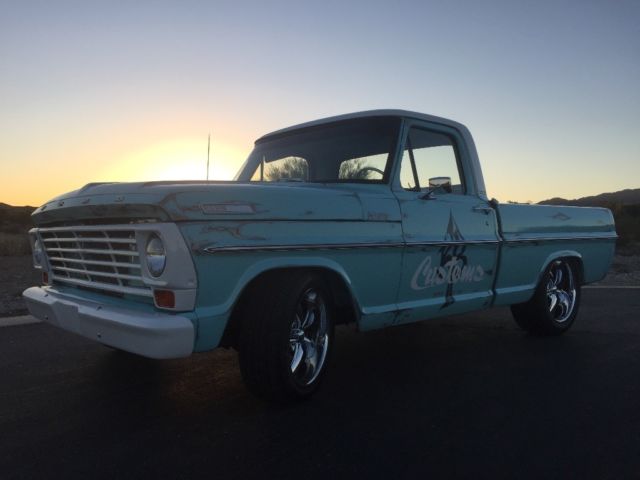 1967 Blue Ford F-100 Standard Cab Pickup