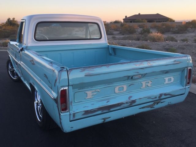 1967 Blue Ford F-100 Standard Cab Pickup