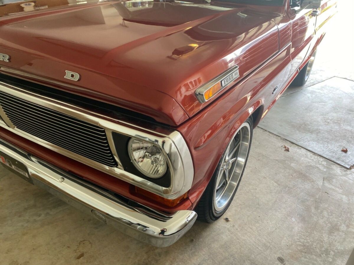 1970 Orange Ford F-100 Standard Cab Pickup