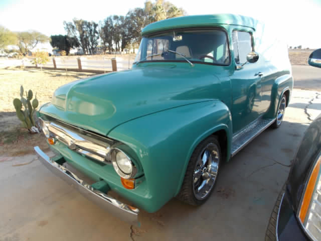 1956 Green Ford F-100 Wagon