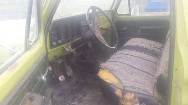 1975 Green Ford F-100 pickup