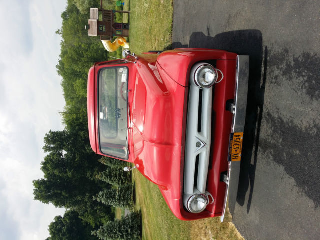 1953 Red Ford F-100 Standard Cab Pickup