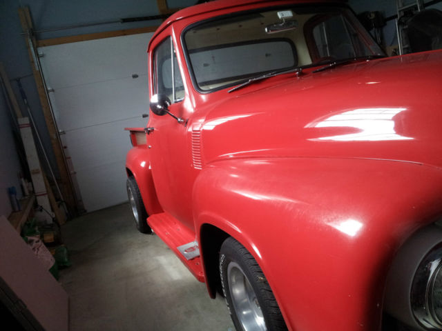 1953 Red Ford F-100 Standard Cab Pickup