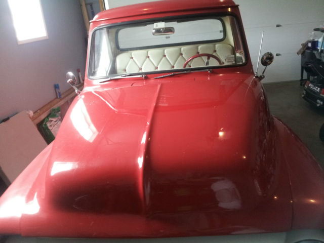 1953 Red Ford F-100 Standard Cab Pickup
