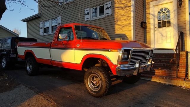 1978 Orange Ford F-150 Standard Cab Pickup