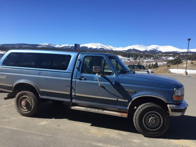 1993 Blue Ford F-250