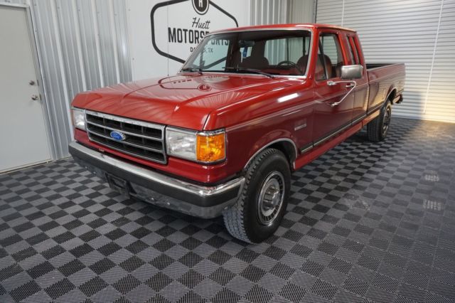 1990 Red Ford F-250 Pickup Truck