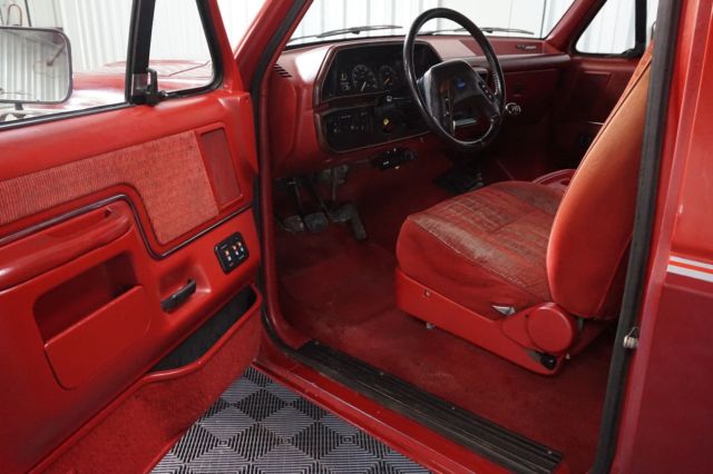 1990 Red Ford F-250 Pickup Truck