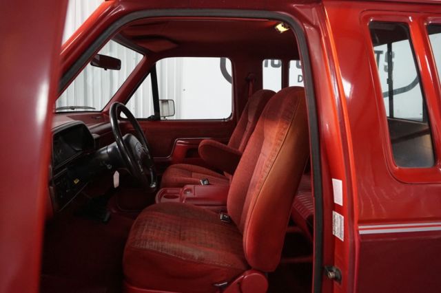 1990 Red Ford F-250 Pickup Truck