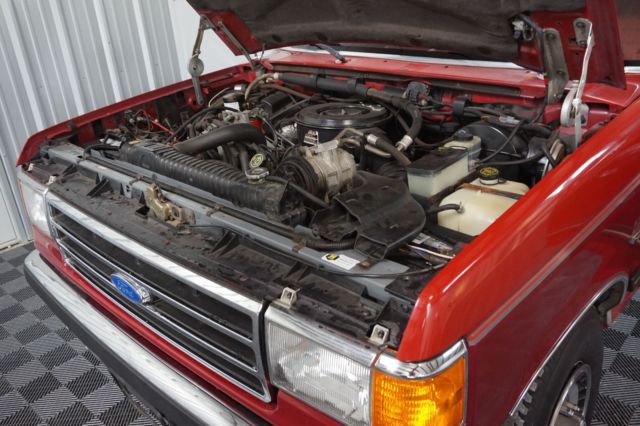 1990 Red Ford F-250 Pickup Truck