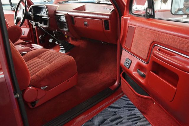 1990 Red Ford F-250 Pickup Truck