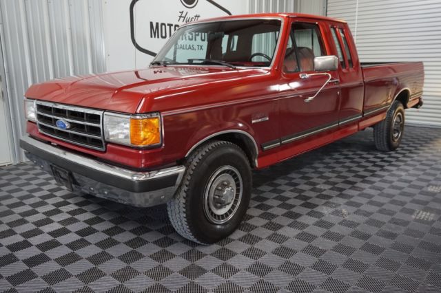 1990 Red Ford F-250 Pickup Truck