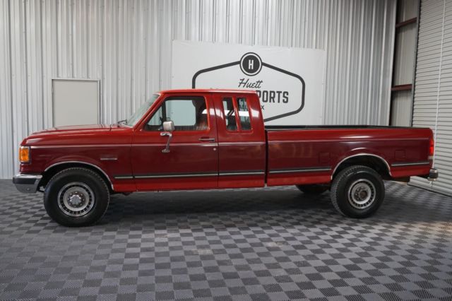 1990 Red Ford F-250 Pickup Truck