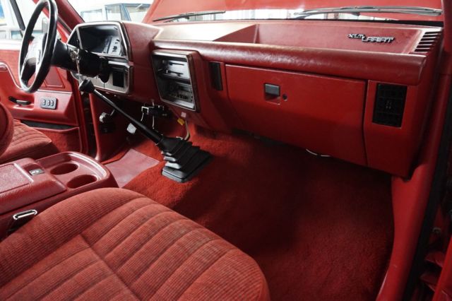 1990 Red Ford F-250 Pickup Truck