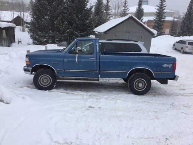1993 Blue Ford F-250