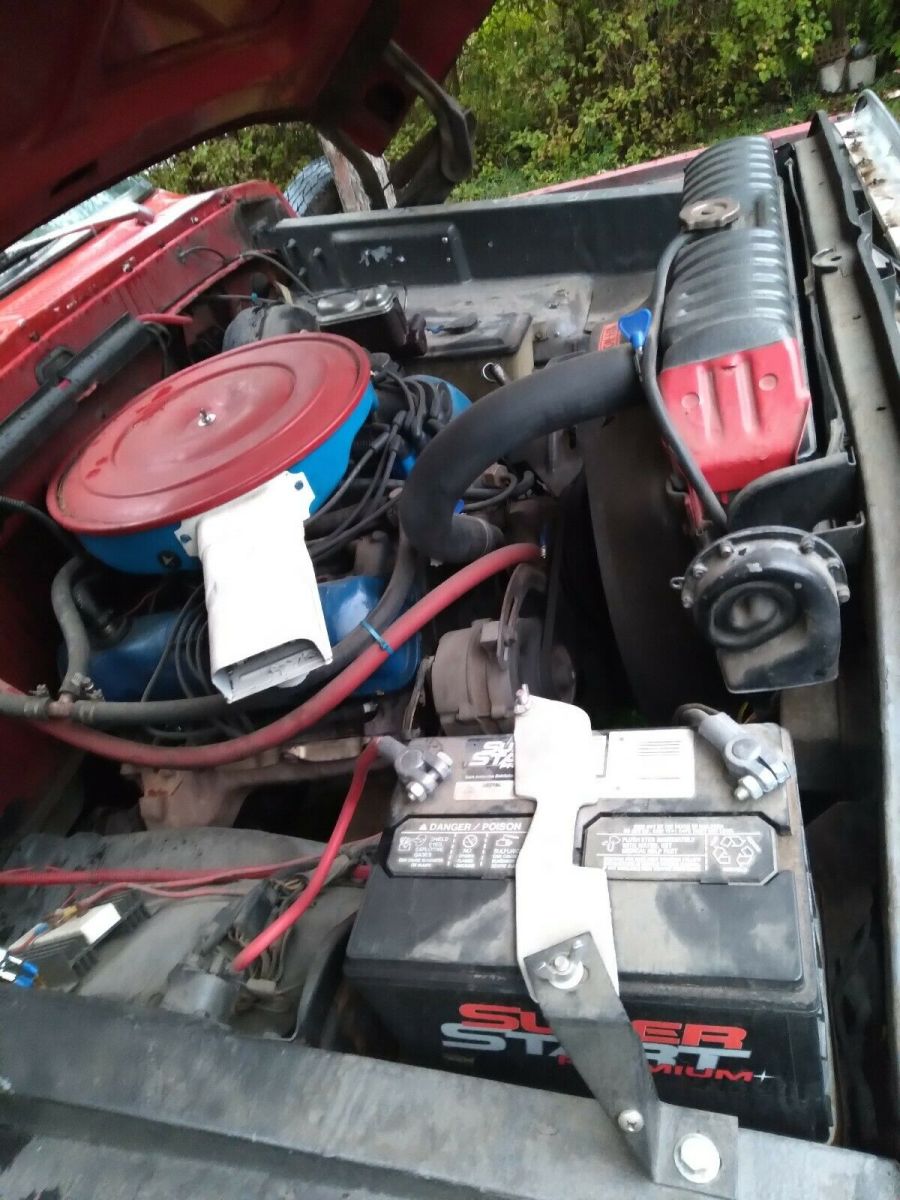 1974 Red Ford F-250 Standard Cab Pickup